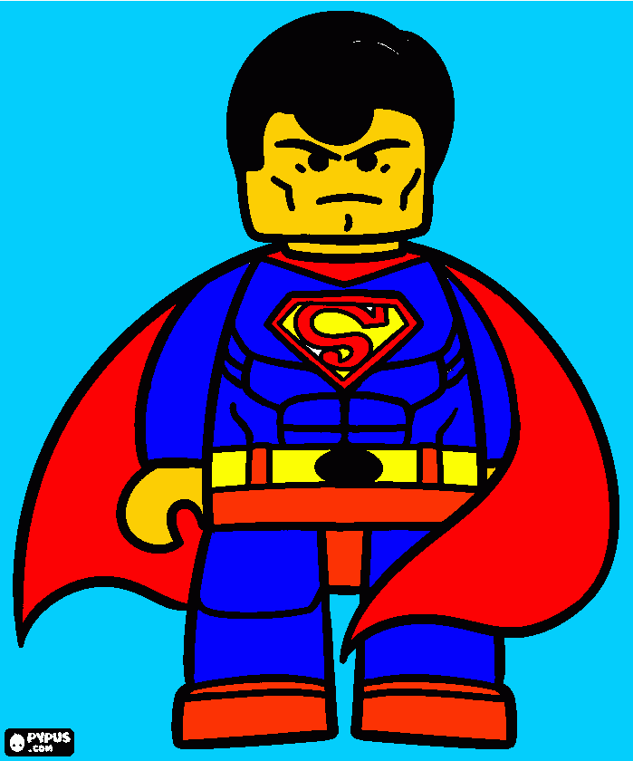 SUPER HOMEM DO AUGUSTO para colorir e imprimir