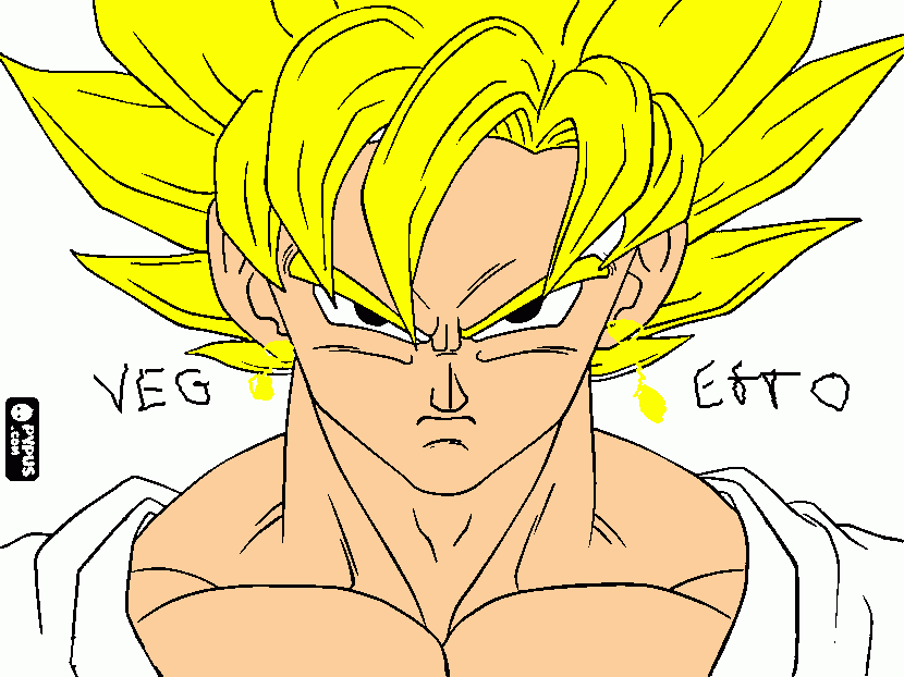 31+ Desenhos do Vegetto (DbZ) para Imprimir e Colorir/Pintar