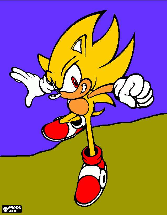 sur per   sonic para colorir e imprimir