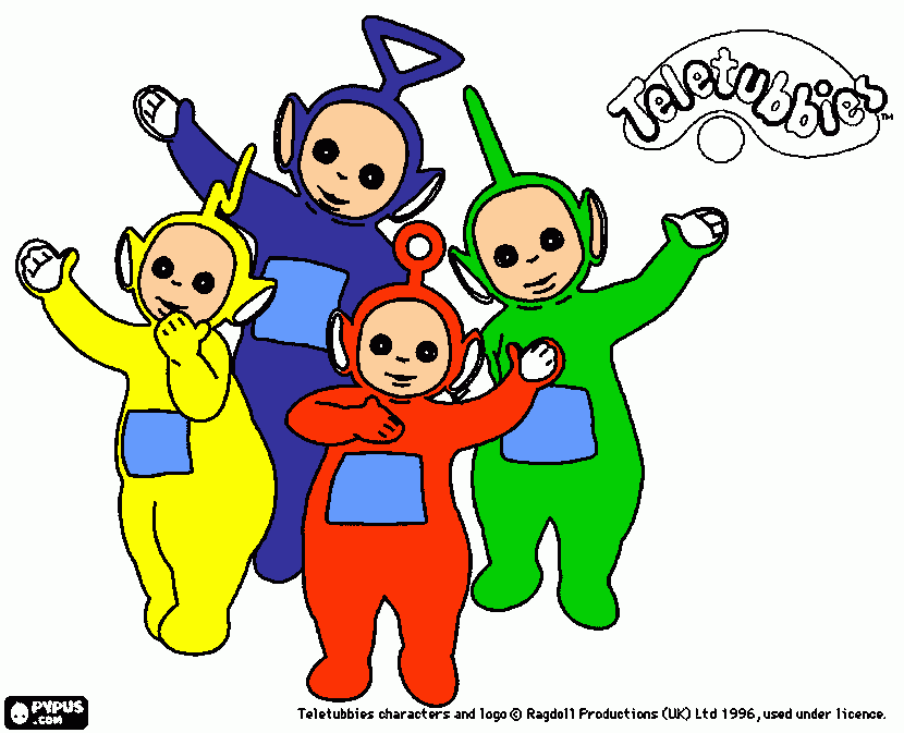 Teletubies para colorir e imprimir