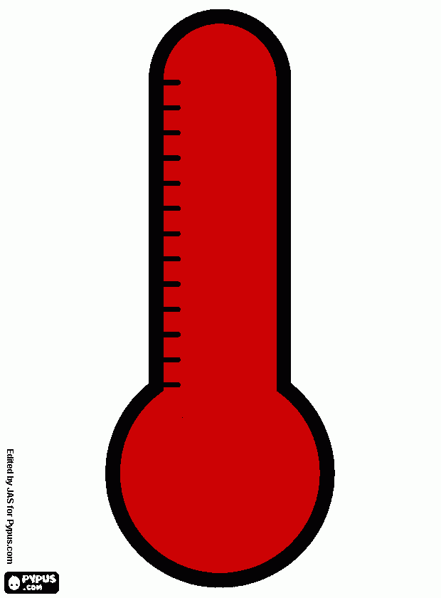 temperatura para colorir e imprimir