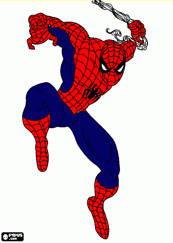 The Avengers - Homem Aranha para colorir e imprimir