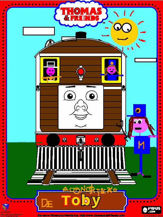 Thomas E Seus Amigos: A Concertação de Toby para colorir e imprimir