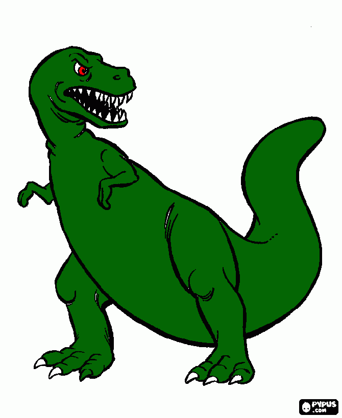 tiranosauro rex para colorir e imprimir