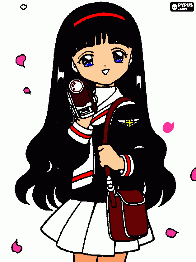 tomoyo para colorir e imprimir