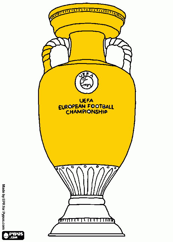 troféu do euro  para colorir e imprimir