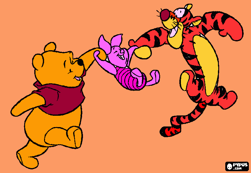 Urrsinho pooh para colorir e imprimir