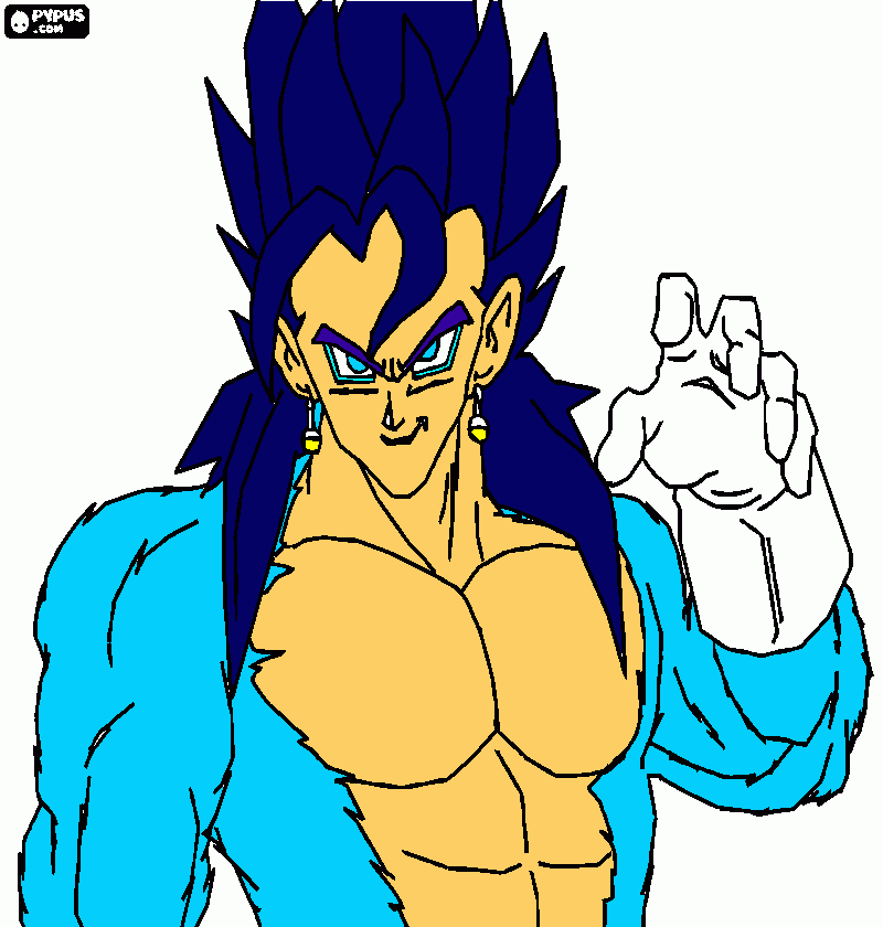 Vegetto SSGSS 4 para colorir e imprimir